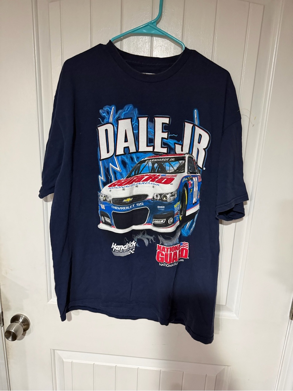 Nascar Dale Jr. Navy Blue Racing Graphic Tee
